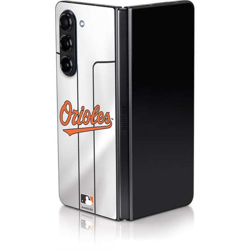MLB Baltimore Orioles Home Jersey Galaxy Z Fold5 5G Skin